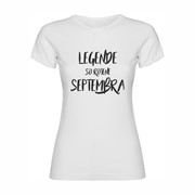 Ženska majica Legende rojene Septembra