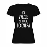 Ženska majica Zvezde rojene Decembra