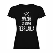 Ženska majica Zvezde rojene Februarja