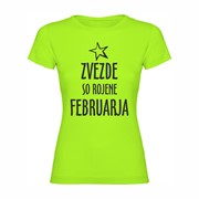 Ženska majica Zvezde rojene Februarja