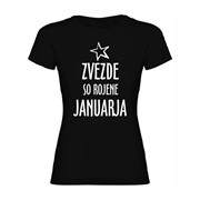 Ženska majica Zvezde rojene Januarja