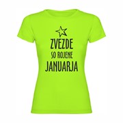 Ženska majica Zvezde rojene Januarja