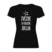 Ženska majica Zvezde rojene julija