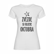 Ženska majica Zvezde rojene Oktobra