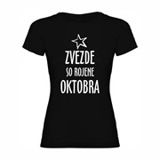 Ženska majica Zvezde rojene Oktobra