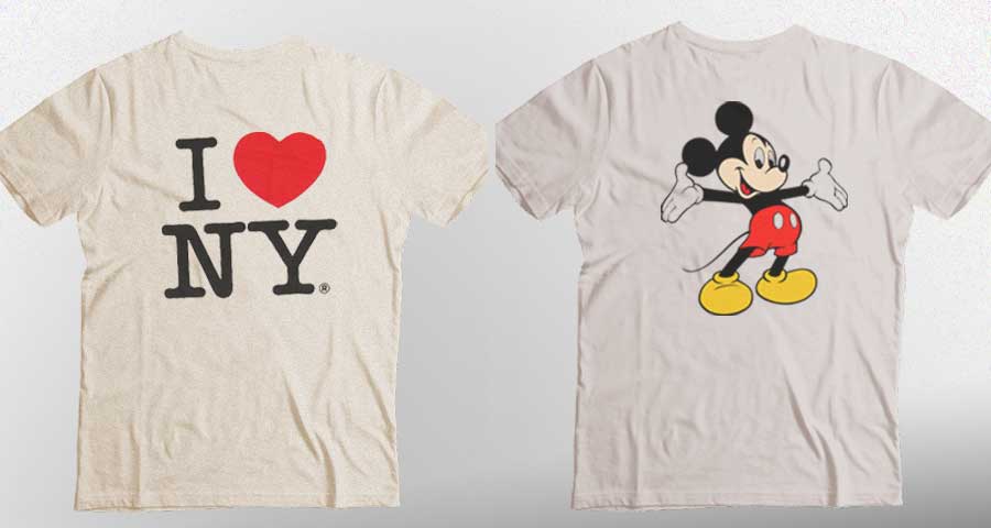 I ♥ NY in Mickey Mouse majice