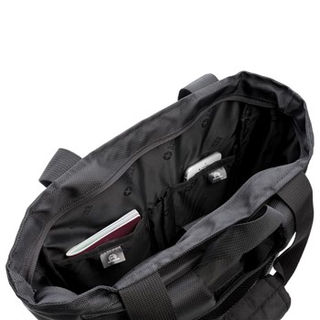 Swiss Peak RFID 15 laptop messenger bag PVC free, black