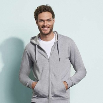 STONE UNISEX ZIP HOODIE