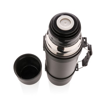 SWISS PEAK VACUUM FLASK WITH 2 CUPS