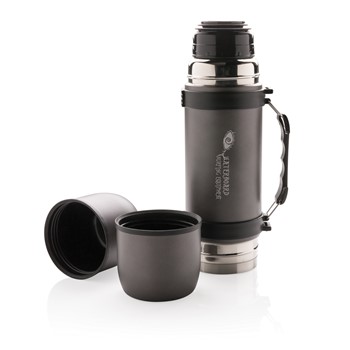 SWISS PEAK VACUUM FLASK WITH 2 CUPS