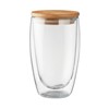 TIRANA LARGE - Duplafalú üveg pohár, 450 ml