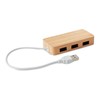 VINA - Čvorište od 3 porta s bambusovim USB priključkom