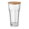 SEMPRE - Čaša s poklopcem/podmetačem od bambusa