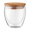 TIRANA SMALL - Duplafalú üveg pohár, 250 ml