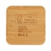 FSC® certificirani bambusov bežični punjač od 5 W s USB-om