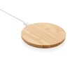 FSC® bambusz 5W-os, kerek vezeték nélküli töltő