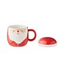 Keramička šalica s poklopcem SANTA 370 ml