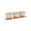 Ukiyo set zdjela za posluživanje od 3 komada s pladnjem od bambusa