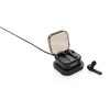TWS fülhallgató vezeték nélküli töltős tartóval, fekete