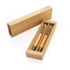 Moderni set olovaka od bambusa u kutiji