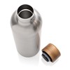 Wood RCS certificirana reciklirana vakuumska boca od nehrđajućeg čelika