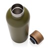 Wood RCS certificirana reciklirana vakuumska boca od nehrđajućeg čelika