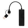 RCS USB hub od reciklirane plastike s dvostrukim ulazom