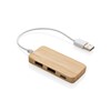 USB Hub od bambusa s Type-C