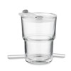 SIP - Čaša staklena sa slamčicom 400ml